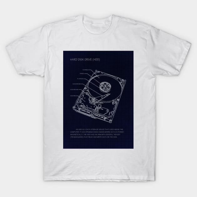 HDD T-Shirt by Naui Kev Art